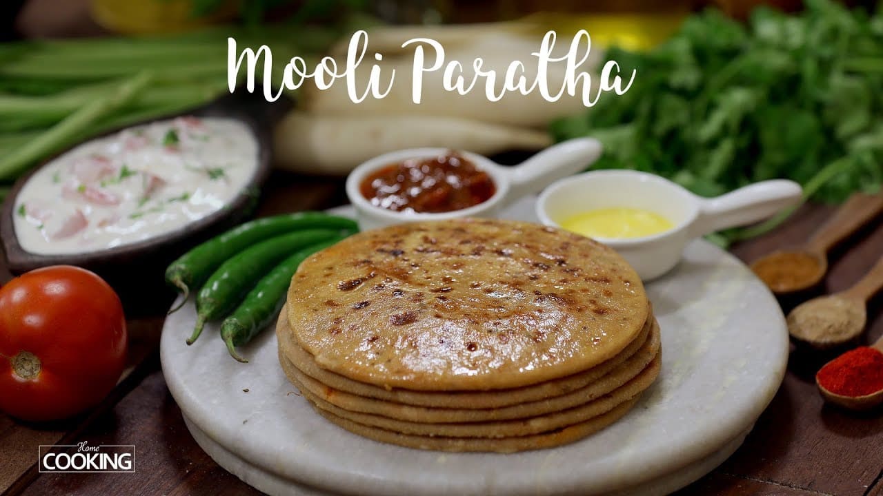 White Radish Stuffed Parathas (1)